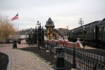 Looking towards the unique train station